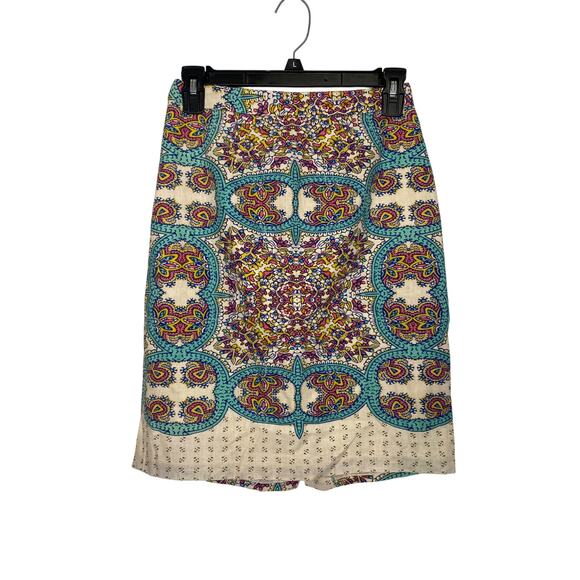 Anthropologie Dresses & Skirts - Anthropologie Maeve Manolya Pencil Skirt Paisley Midi Linen Preppy Academia 0